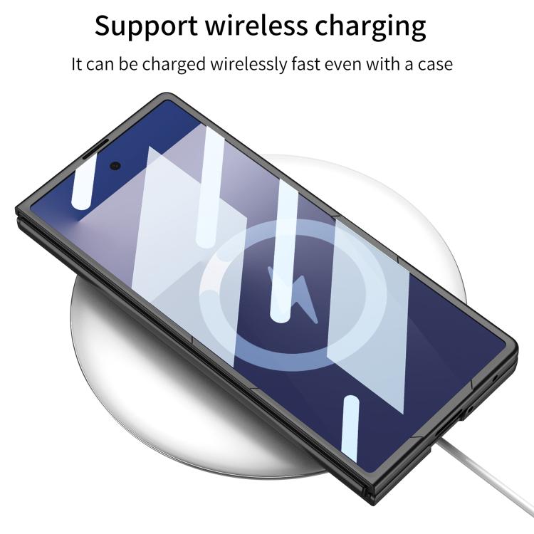 For Samsung Galaxy Z Fold7 5G GKK Integrated Ultra-thin Leather Phone Case with Card Slots(Grey) - Galaxy Z Fold7 5G Cases by GKK | Online Shopping UK | buy2fix