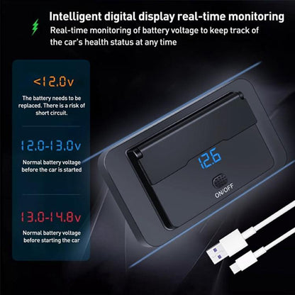 Car Modified 4-port Charger, with Voltmeter & Switch(Black) - Car Modification by buy2fix | Online Shopping UK | buy2fix