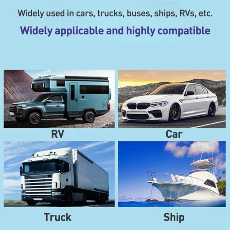 Car Modified 4-port Charger, with Voltmeter & Switch(Black) - Car Modification by buy2fix | Online Shopping UK | buy2fix