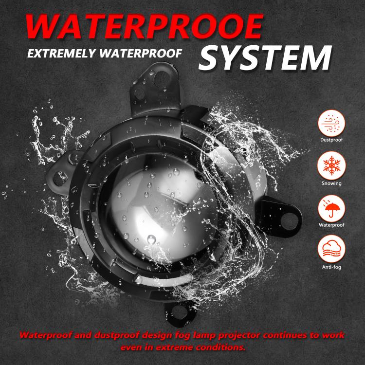 T14 2pcs/Pack 55W 3 inch High Power Dual Lens Fog Light Left and Right Mount Holder Style, For DAF Trucks - Fog / Driving Lights by buy2fix | Online Shopping UK | buy2fix