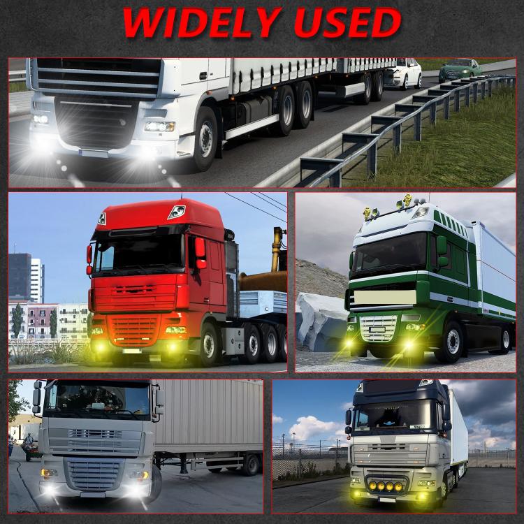 T14 2pcs/Pack 55W 3 inch High Power Dual Lens Fog Light Left and Right Mount Holder Style, For DAF Trucks - Fog / Driving Lights by buy2fix | Online Shopping UK | buy2fix