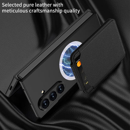For Samsung Galaxy Z Fold7 5G GKK Integrated Magnetic Folding Card Bag Phone Case(Black) - Galaxy Z Fold7 5G Cases by GKK | Online Shopping UK | buy2fix