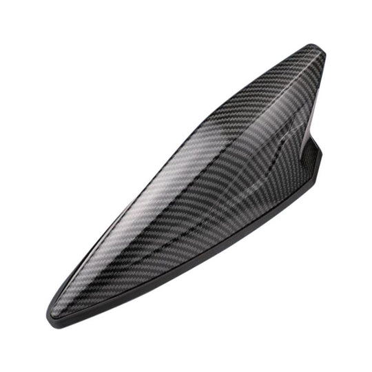 Car Shark Fin Radio Aerials Antenna, with Signal Reception(Carbon Fiber Black)