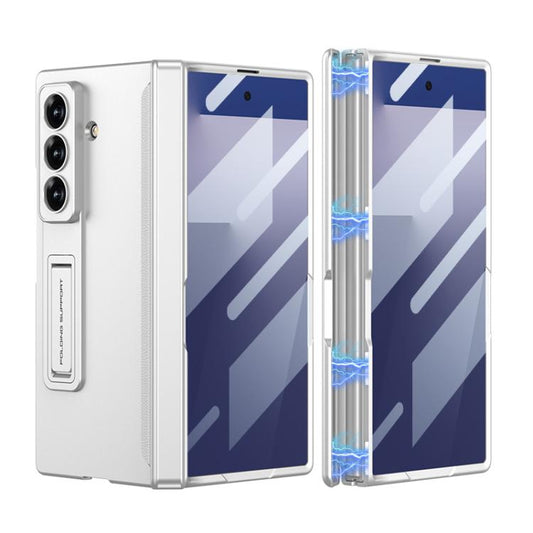 For Samsung Galaxy Z Fold7 5G GKK Integrated HD Film Magnetic Folding Full Cover Phone Case(Silver) - Galaxy Z Fold7 5G Cases by GKK | Online Shopping UK | buy2fix