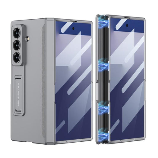 For Samsung Galaxy Z Fold7 5G GKK Integrated HD Film Magnetic Folding Full Cover Phone Case(Grey) - Galaxy Z Fold7 5G Cases by GKK | Online Shopping UK | buy2fix
