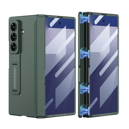 For Samsung Galaxy Z Fold7 5G GKK Integrated HD Film Magnetic Folding Full Cover Phone Case(Night Green) - Galaxy Z Fold7 5G Cases by GKK | Online Shopping UK | buy2fix