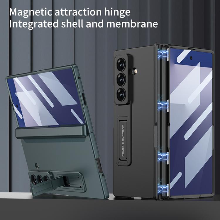 For Samsung Galaxy Z Fold7 5G GKK Integrated HD Film Magnetic Folding Full Cover Phone Case(Grey) - Galaxy Z Fold7 5G Cases by GKK | Online Shopping UK | buy2fix