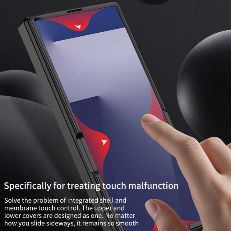 For Samsung Galaxy Z Fold7 5G GKK Integrated HD Film Magnetic Folding Full Cover Phone Case(Black) - Galaxy Z Fold7 5G Cases by GKK | Online Shopping UK | buy2fix