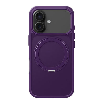 For iPhone 17 Kalebol Frosted MagSafe Holder Acrylic Hybrid TPU Phone Case(Purple) - iPhone 17 Cases by Kalebol | Online Shopping UK | buy2fix