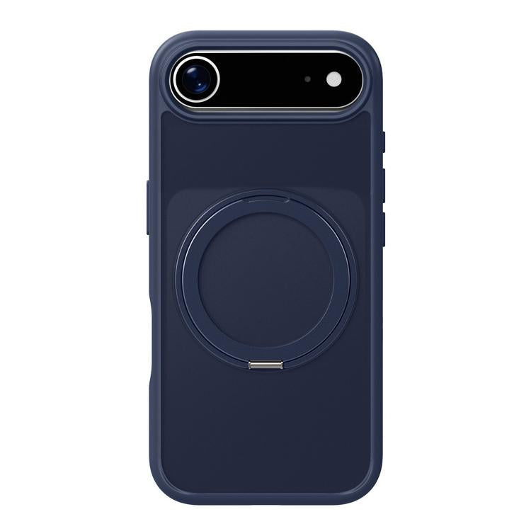 For iPhone Air Kalebol Frosted MagSafe Holder Acrylic Hybrid TPU Phone Case(Navy Blue) - iPhone Air Cases by Kalebol | Online Shopping UK | buy2fix