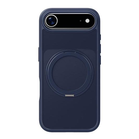 For iPhone Air Kalebol Frosted MagSafe Holder Acrylic Hybrid TPU Phone Case(Navy Blue) - iPhone Air Cases by Kalebol | Online Shopping UK | buy2fix