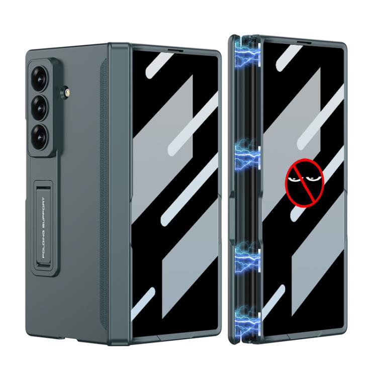 For Samsung Galaxy Z Fold7 5G GKK Integrated Privacy Film Magnetic Folding Full Cover Phone Case(Green) - Galaxy Z Fold7 5G Cases by GKK | Online Shopping UK | buy2fix