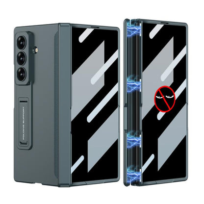 For Samsung Galaxy Z Fold7 5G GKK Integrated Privacy Film Magnetic Folding Full Cover Phone Case(Green) - Galaxy Z Fold7 5G Cases by GKK | Online Shopping UK | buy2fix