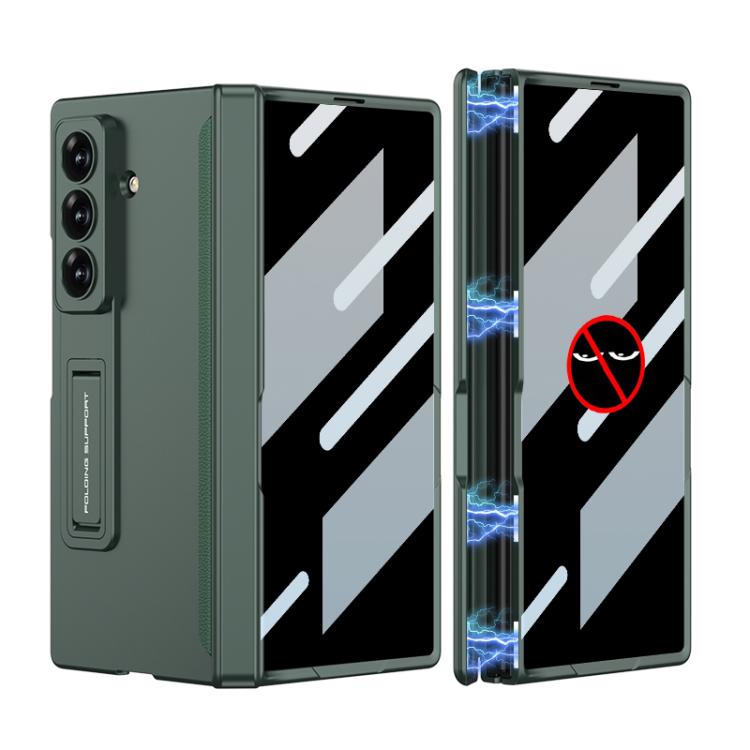 For Samsung Galaxy Z Fold7 5G GKK Integrated Privacy Film Magnetic Folding Full Cover Phone Case(Night Green) - Galaxy Z Fold7 5G Cases by GKK | Online Shopping UK | buy2fix