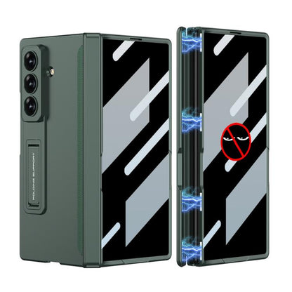For Samsung Galaxy Z Fold7 5G GKK Integrated Privacy Film Magnetic Folding Full Cover Phone Case(Night Green) - Galaxy Z Fold7 5G Cases by GKK | Online Shopping UK | buy2fix