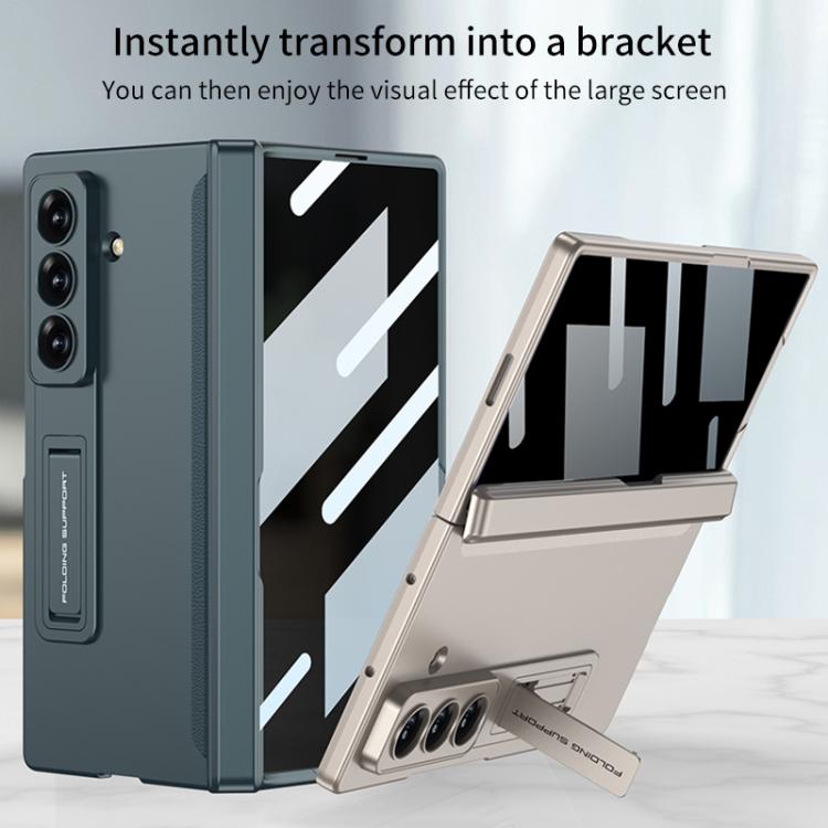For Samsung Galaxy Z Fold7 5G GKK Integrated Privacy Film Magnetic Folding Full Cover Phone Case(Grey) - Galaxy Z Fold7 5G Cases by GKK | Online Shopping UK | buy2fix
