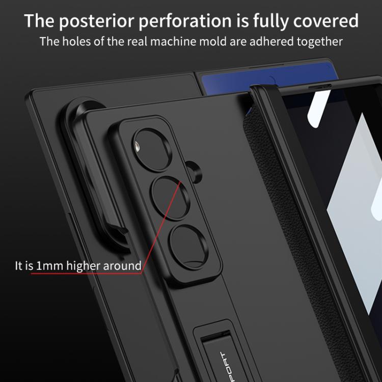 For Samsung Galaxy Z Fold7 5G GKK Integrated Privacy Film Magnetic Folding Full Cover Phone Case(Night Green) - Galaxy Z Fold7 5G Cases by GKK | Online Shopping UK | buy2fix