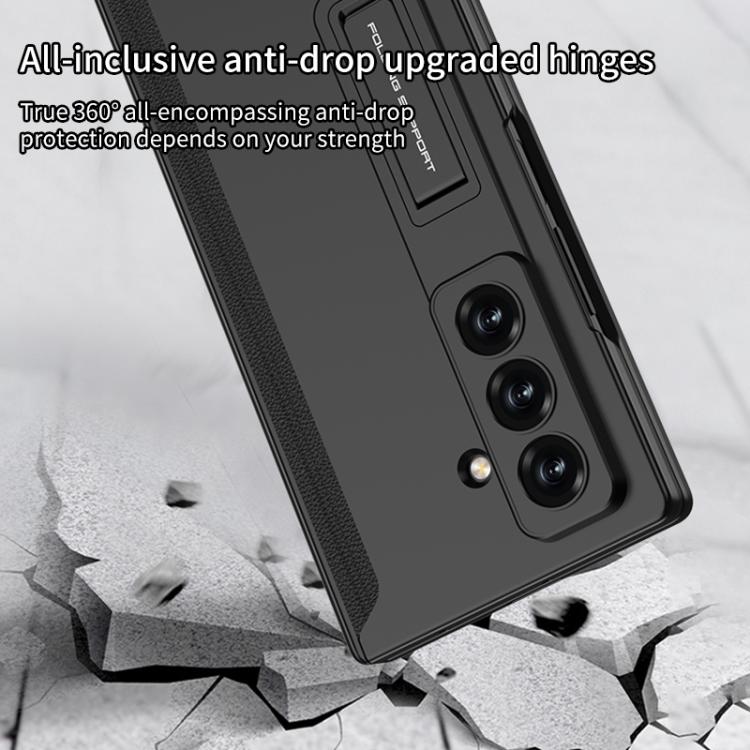 For Samsung Galaxy Z Fold7 5G GKK Integrated Privacy Film Magnetic Folding Full Cover Phone Case(Green) - Galaxy Z Fold7 5G Cases by GKK | Online Shopping UK | buy2fix