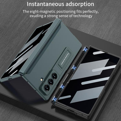 For Samsung Galaxy Z Fold7 5G GKK Integrated Privacy Film Magnetic Folding Full Cover Phone Case(Grey) - Galaxy Z Fold7 5G Cases by GKK | Online Shopping UK | buy2fix