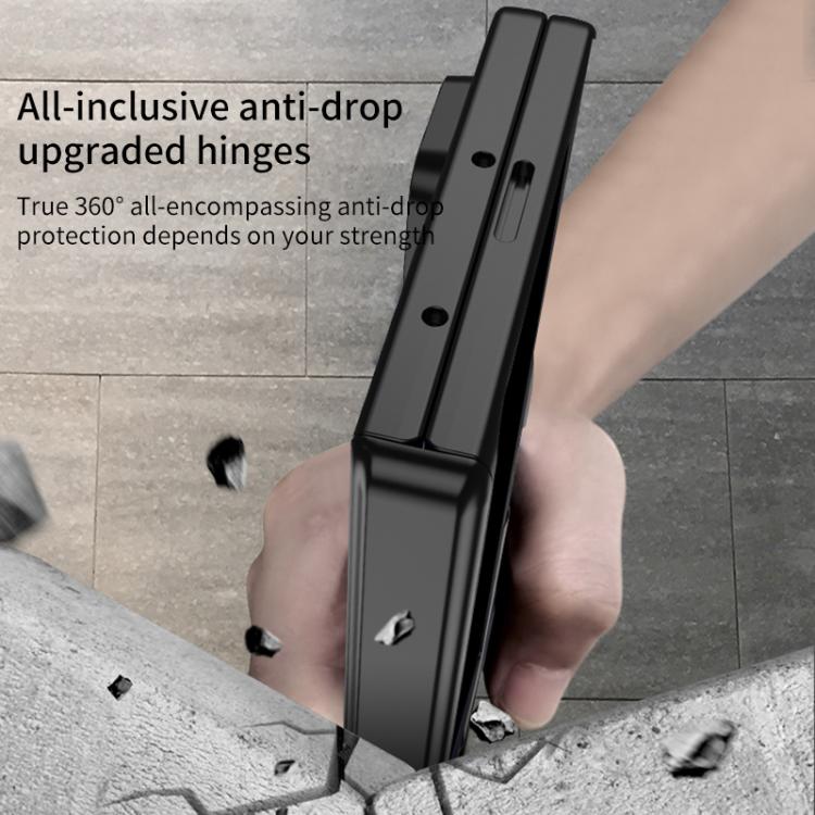 For Samsung Galaxy Z Fold7 5G GKK Integrated Privacy Film Magnetic Folding Full Cover Phone Case(Silver) - Galaxy Z Fold7 5G Cases by GKK | Online Shopping UK | buy2fix