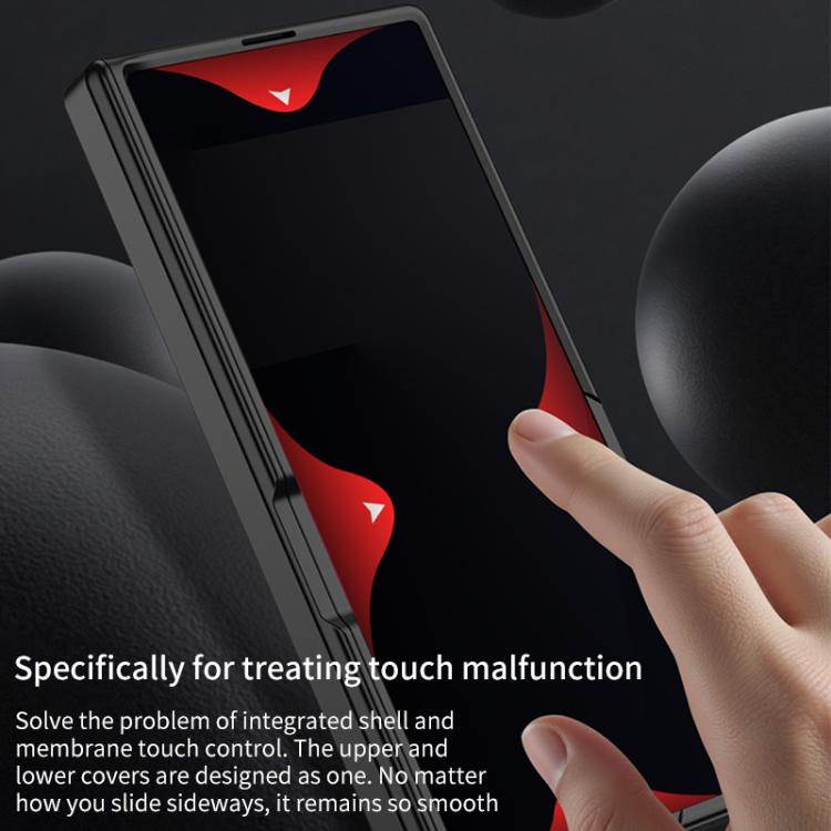 For Samsung Galaxy Z Fold7 5G GKK Integrated Privacy Film Magnetic Folding Full Cover Phone Case(Titanium Grey) - Galaxy Z Fold7 5G Cases by GKK | Online Shopping UK | buy2fix