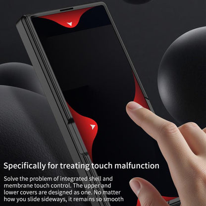 For Samsung Galaxy Z Fold7 5G GKK Integrated Privacy Film Magnetic Folding Full Cover Phone Case(Titanium Grey) - Galaxy Z Fold7 5G Cases by GKK | Online Shopping UK | buy2fix