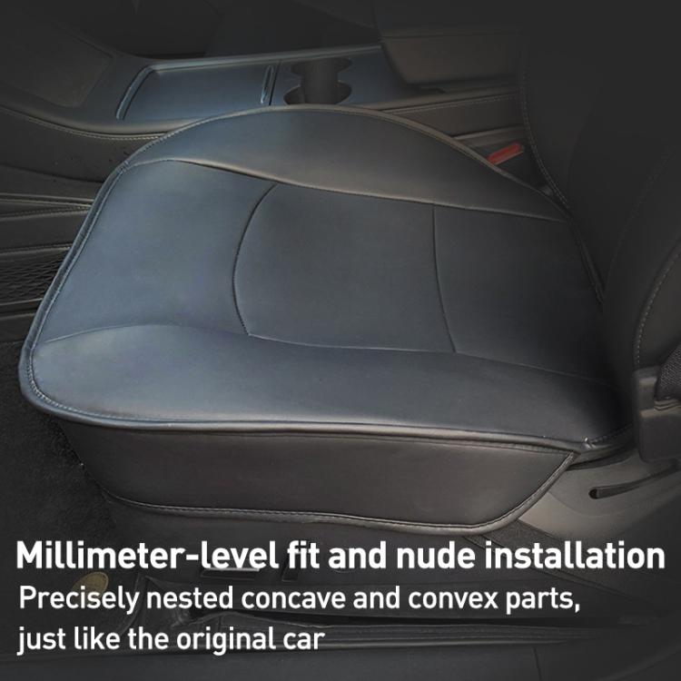 Car SUV PU Leather Seat Cushion Pad(Black) - Seat Accessories by buy2fix | Online Shopping UK | buy2fix
