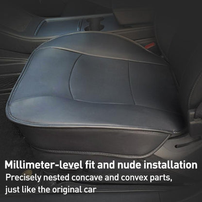 Car SUV PU Leather Seat Cushion Pad(Beige) - Seat Accessories by buy2fix | Online Shopping UK | buy2fix