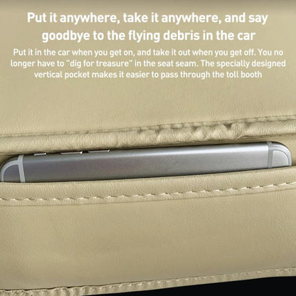 Car SUV PU Leather Seat Cushion Pad(Beige) - Seat Accessories by buy2fix | Online Shopping UK | buy2fix