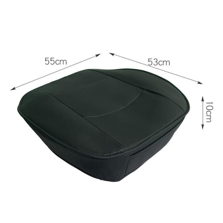 Car SUV PU Leather Seat Cushion Pad(Black) - Seat Accessories by buy2fix | Online Shopping UK | buy2fix