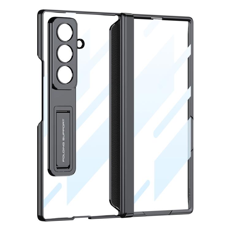 For Samsung Galaxy Z Fold7 5G GKK Integrated Magnetic Phantom Hinge Phone Case with Holder(Black) - Galaxy Z Fold7 5G Cases by GKK | Online Shopping UK | buy2fix