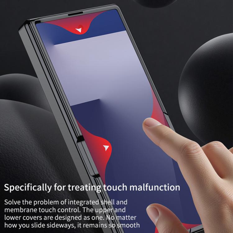 For Samsung Galaxy Z Fold7 5G GKK Integrated Magnetic Phantom Hinge Phone Case with Holder(Gold) - Galaxy Z Fold7 5G Cases by GKK | Online Shopping UK | buy2fix