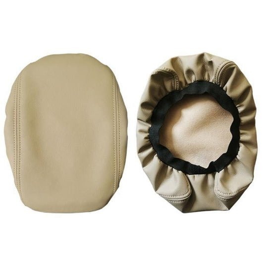 Car Central Armrest Box Protective Leather Cover for Nissan Teana 2007-2012(Beige Elastic Band) - Seat Accessories by buy2fix | Online Shopping UK | buy2fix