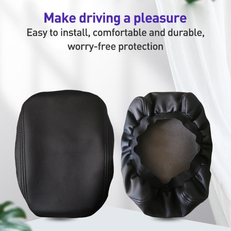 Car Central Armrest Box Protective Leather Cover for Nissan Teana 2007-2012(Black Elastic Band) - Seat Accessories by buy2fix | Online Shopping UK | buy2fix