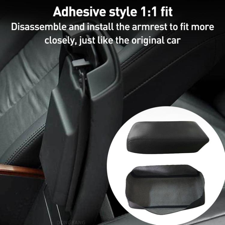 Car Central Armrest Box Protective Leather Cover for Nissan Teana 2007-2012(Grey Elastic Band) - Seat Accessories by buy2fix | Online Shopping UK | buy2fix