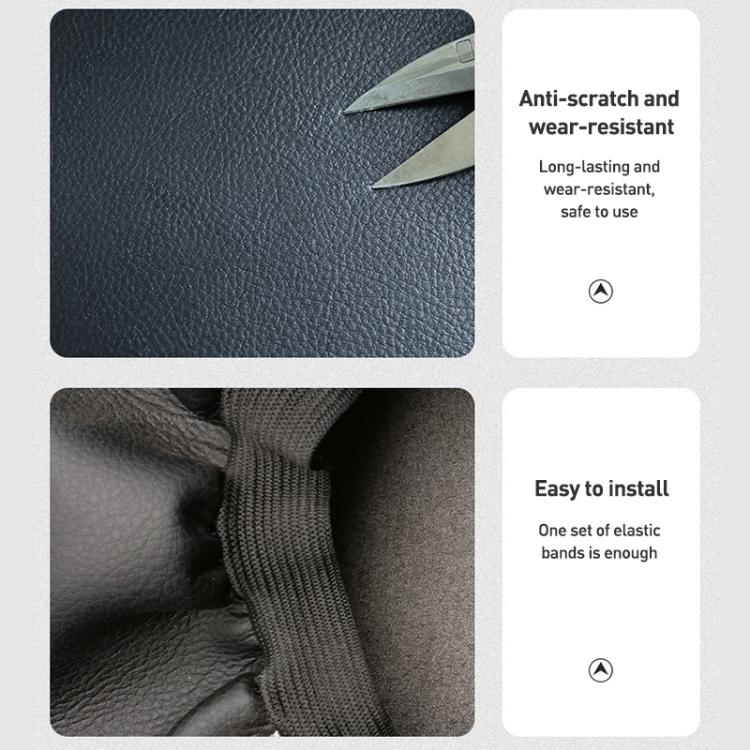 Car Central Armrest Box Protective Leather Cover for Nissan Teana 2007-2012(Grey Elastic Band) - Seat Accessories by buy2fix | Online Shopping UK | buy2fix