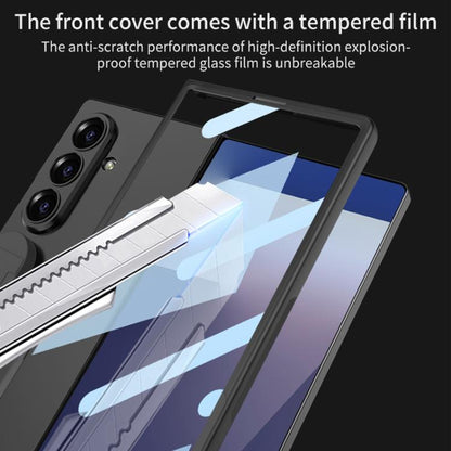 For Samsung Galaxy Z Fold7 5G GKK Integrated Silicone Wristband Folding Phone Case(Black) - Galaxy Z Fold7 5G Cases by GKK | Online Shopping UK | buy2fix