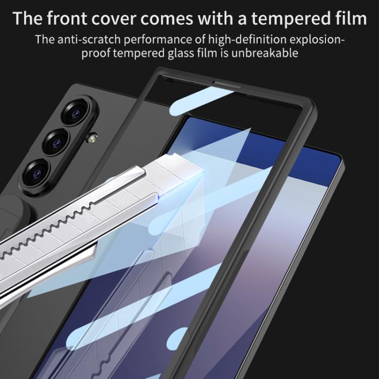 For Samsung Galaxy Z Fold7 5G GKK Integrated Silicone Wristband Folding Phone Case(Green) - Galaxy Z Fold7 5G Cases by GKK | Online Shopping UK | buy2fix