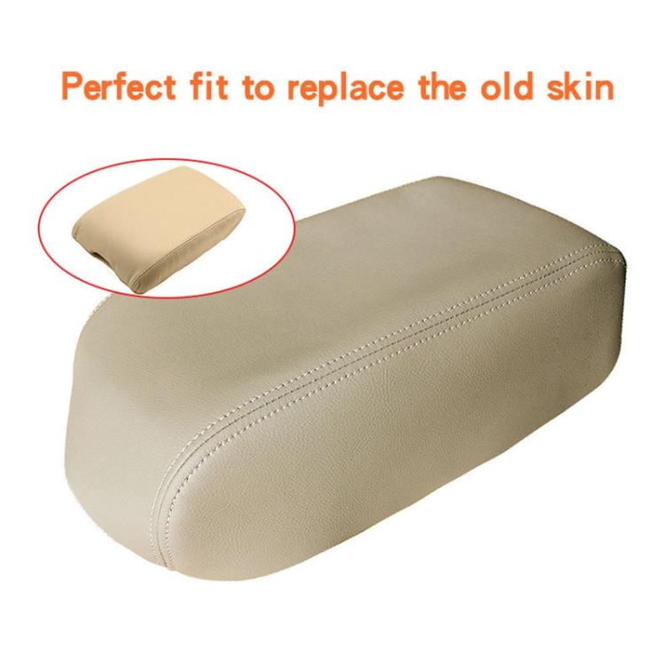 Car Central Armrest Box Protective Leather Cover for Toyota Avalon 2000-2004(Beige) - Seat Accessories by buy2fix | Online Shopping UK | buy2fix