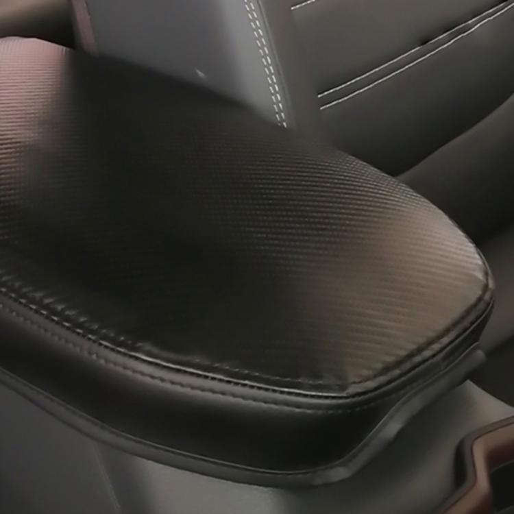 Car Central Armrest Box Protective Leather Cover for Toyota RAV4 2000(Carbon Fiber Black) - Seat Accessories by buy2fix | Online Shopping UK | buy2fix