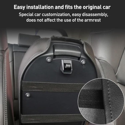 Car Central Armrest Box Protective Leather Cover for Toyota RAV4 2000(Carbon Fiber Black) - Seat Accessories by buy2fix | Online Shopping UK | buy2fix