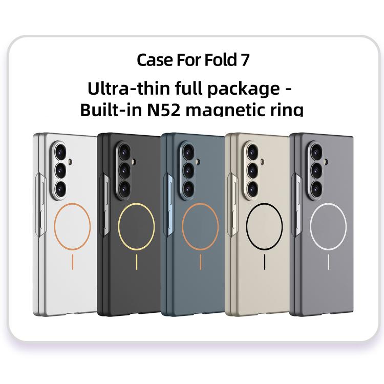For Samsung Galaxy Z Fold7 5G GKK Integrated Ultra-thin MagSafe Magnetic Folding Phone Case(Titanium Gray) - Galaxy Z Fold7 5G Cases by GKK | Online Shopping UK | buy2fix