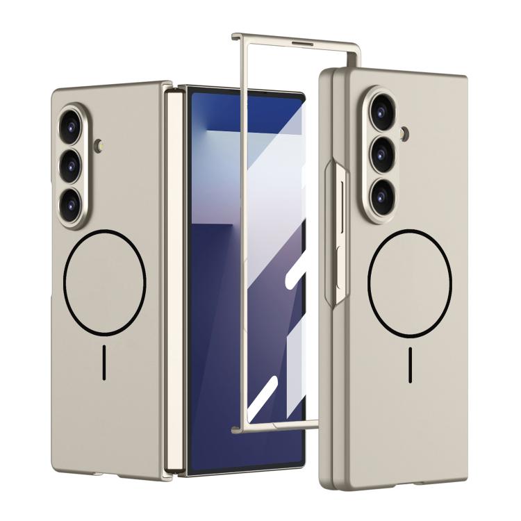 For Samsung Galaxy Z Fold7 5G GKK Integrated Ultra-thin MagSafe Magnetic Folding Phone Case(Titanium Gray) - Galaxy Z Fold7 5G Cases by GKK | Online Shopping UK | buy2fix