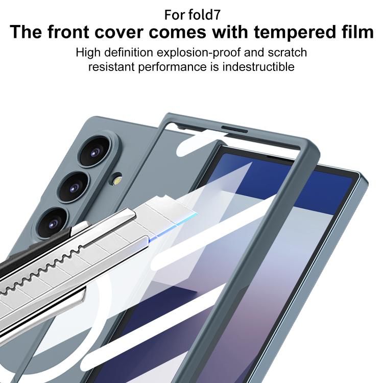 For Samsung Galaxy Z Fold7 5G GKK Integrated Ultra-thin MagSafe Phone Case(Titanium Gray) - Galaxy Z Fold7 5G Cases by GKK | Online Shopping UK | buy2fix