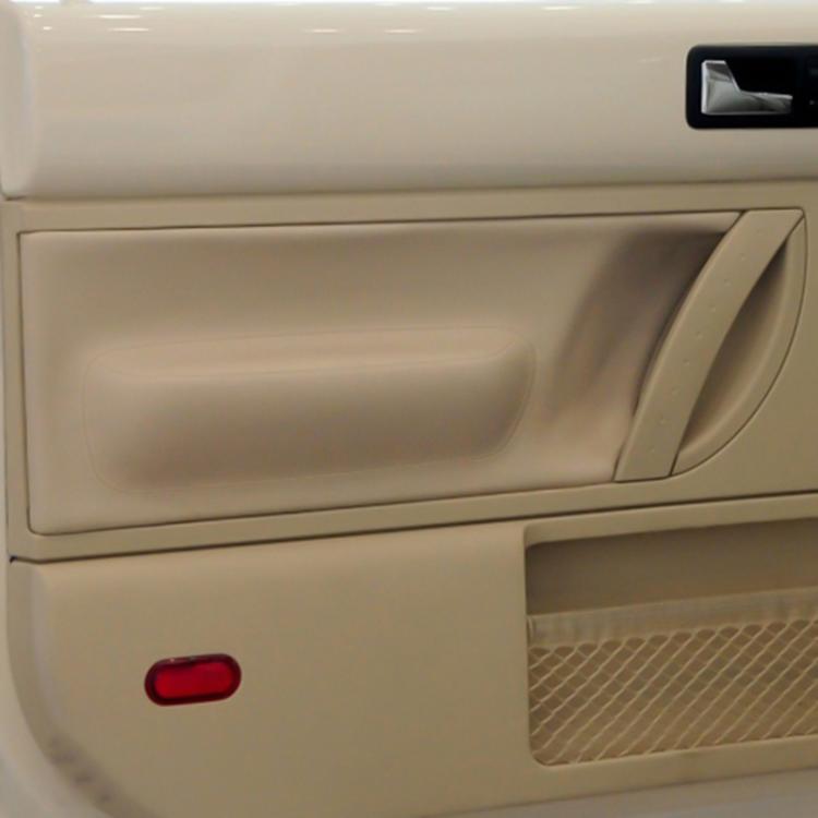2pcs/Set Car Modified Microfiber Leather Door Panel Cover for Volkswagen Beetle 1998-2010(Beige) - Car Interior Mouldings by buy2fix | Online Shopping UK | buy2fix