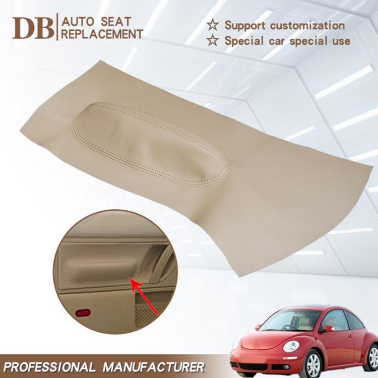2pcs/Set Car Modified Microfiber Leather Door Panel Cover for Volkswagen Beetle 1998-2010(Beige) - Car Interior Mouldings by buy2fix | Online Shopping UK | buy2fix