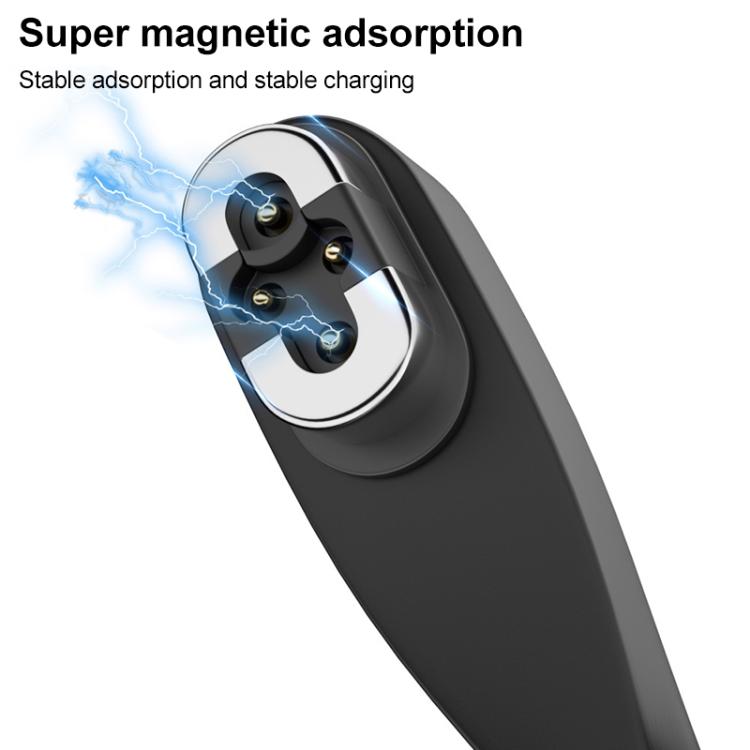 USB to 4 Pin Bone Conduction Earphone Magnetic Charging Cable For Shokz OpenSwim Pro S710(Black) - Other Accessories by buy2fix | Online Shopping UK | buy2fix