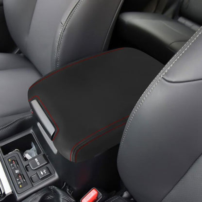 Car Central Armrest Box Protective Leather Cover for Toyota Prado 2010-2019(Black Red) - Seat Accessories by buy2fix | Online Shopping UK | buy2fix