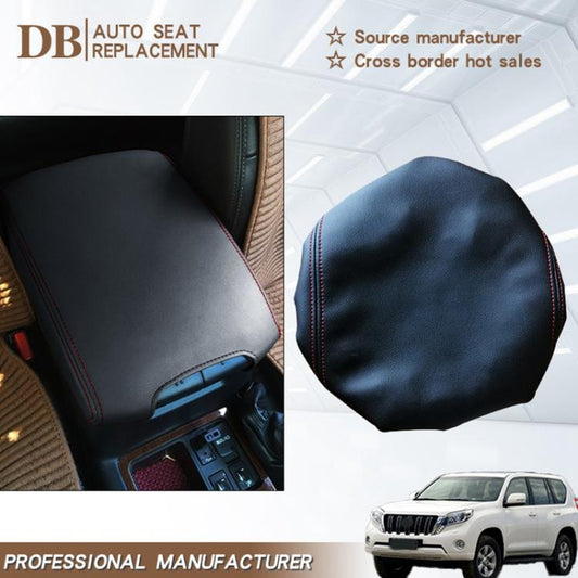 Car Central Armrest Box Protective Leather Cover for Toyota Prado 2010-2019(Beige) - Seat Accessories by buy2fix | Online Shopping UK | buy2fix