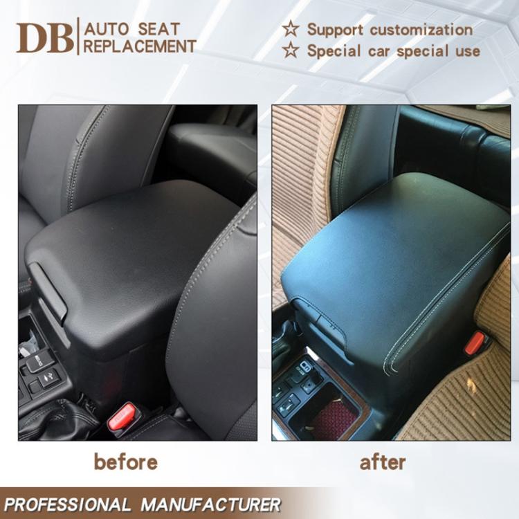 Car Central Armrest Box Protective Leather Cover for Toyota Prado 2010-2019(Beige) - Seat Accessories by buy2fix | Online Shopping UK | buy2fix
